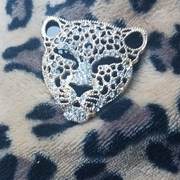 Jewelry - Elegant Gold and Silver Leopard Brooch